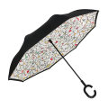 Promotion Windproof Inverted Umbrella with C-Handle